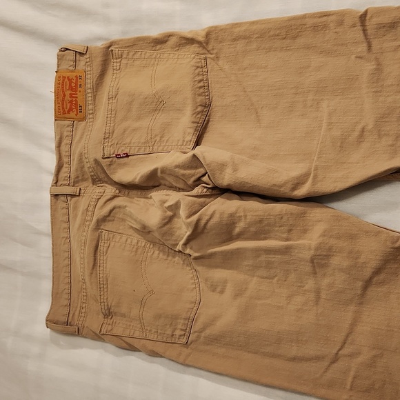 Levi's men's 513 Slim Straight beige jeans 36x32 red tab BB090 - Picture 6 of 16